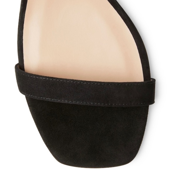Stuart Weitzman  NUDISTCURVE 35 BLOCK SANDAL Black Size 7 - Picture 6 of 11